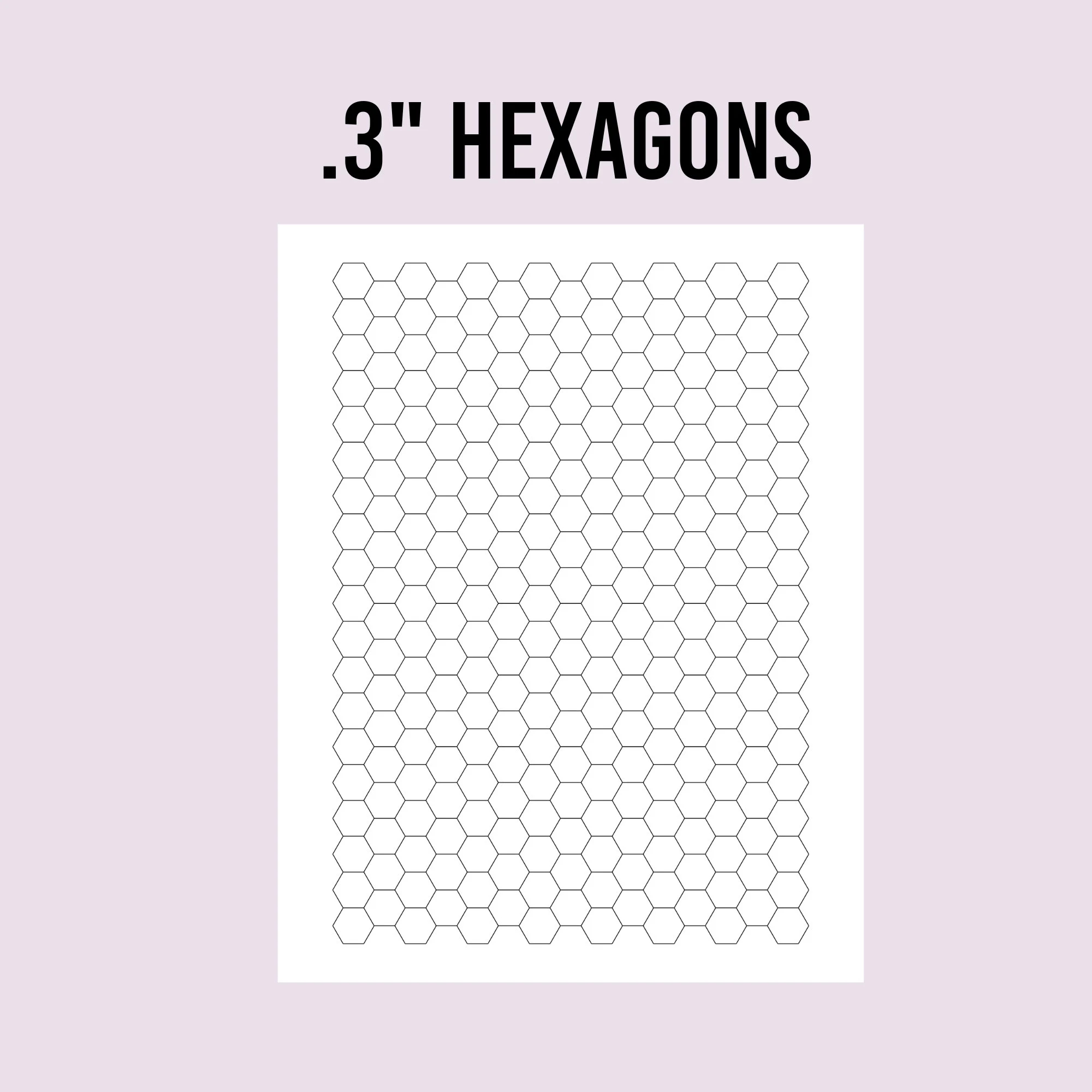 Hexagon Graph Paper Etsy