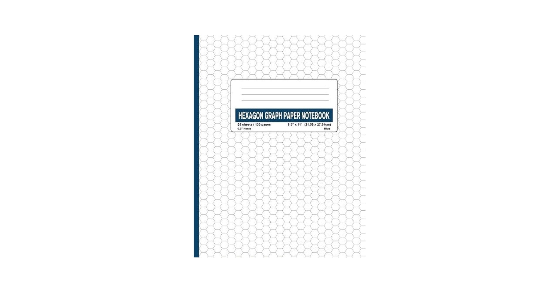 Hexagon Graph Paper Notebook 0 2 Hexes Blue 130 130 Pages Small Grids Hex Paper Pad 0 2 Inch Usa Bizcom 9781723341038 Amazon Books