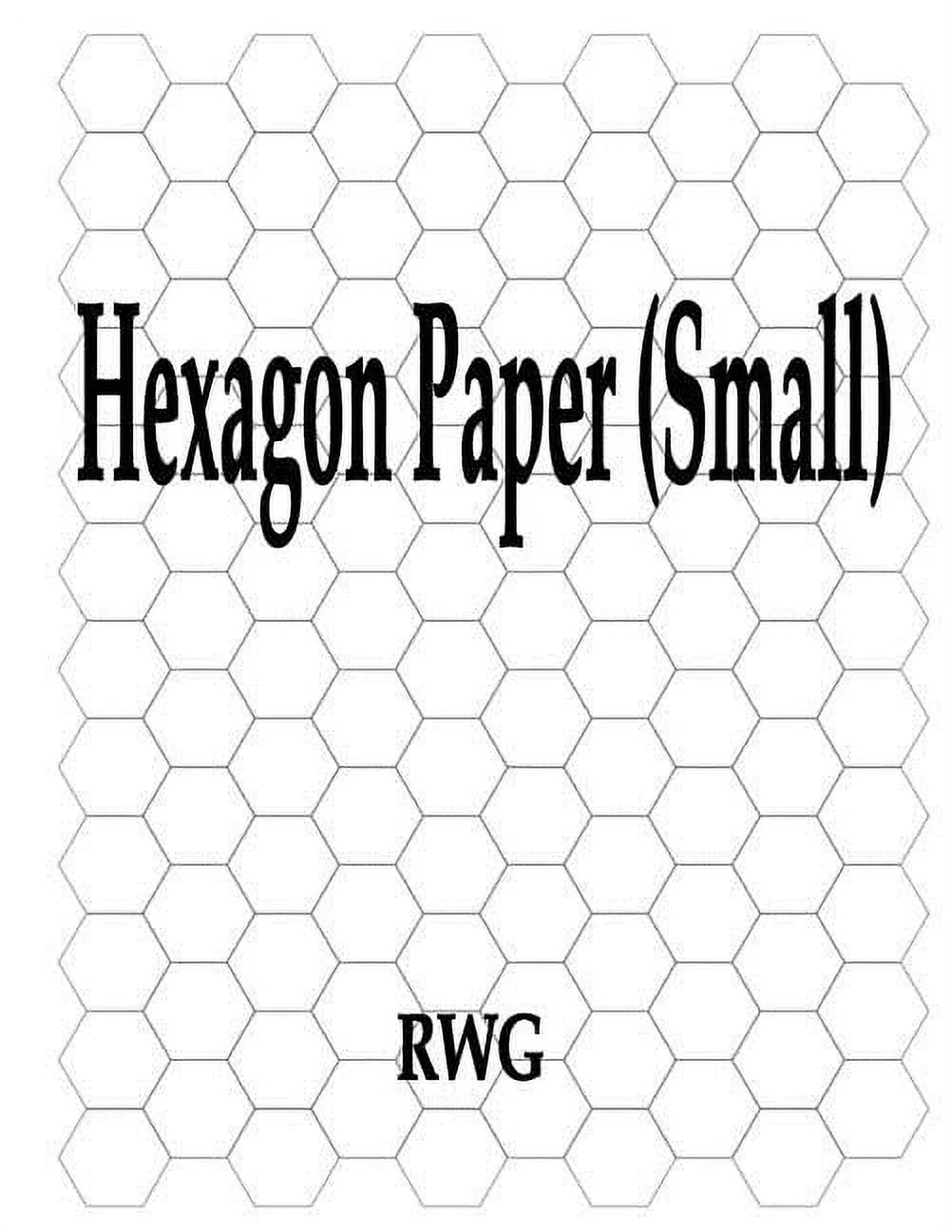 Hexagon Paper Large 100 Pages 8 5 X 11 Paperback Walmart