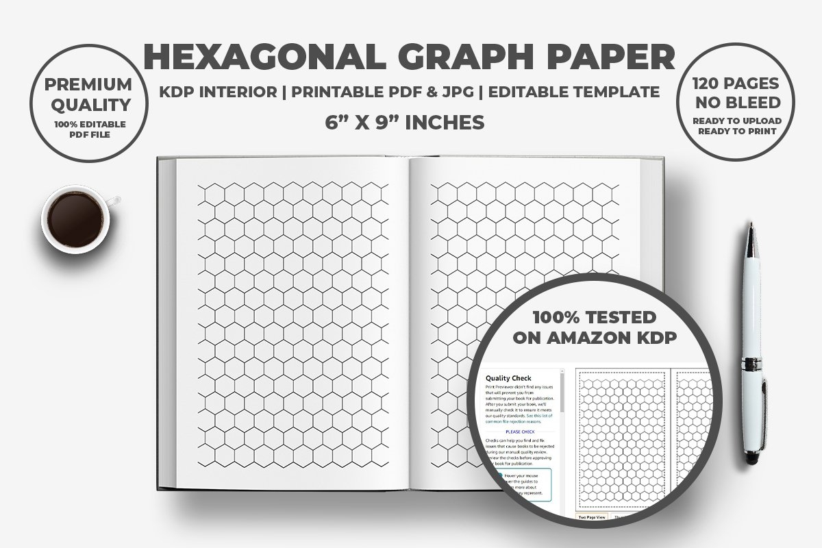 Hexagonal Graph Paper KDP Interior 2156880 