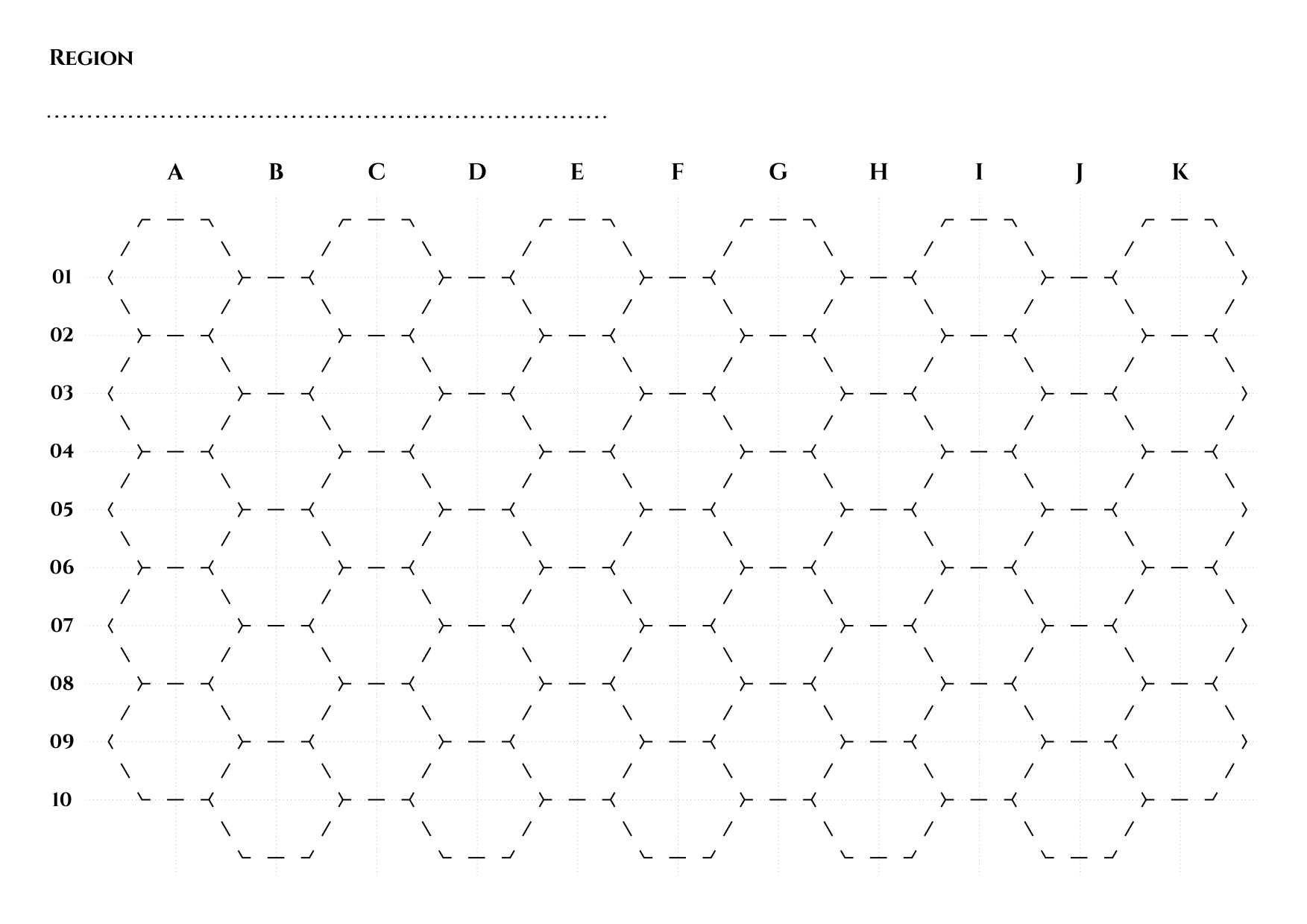 Printable Hex Graph Paper Pdf