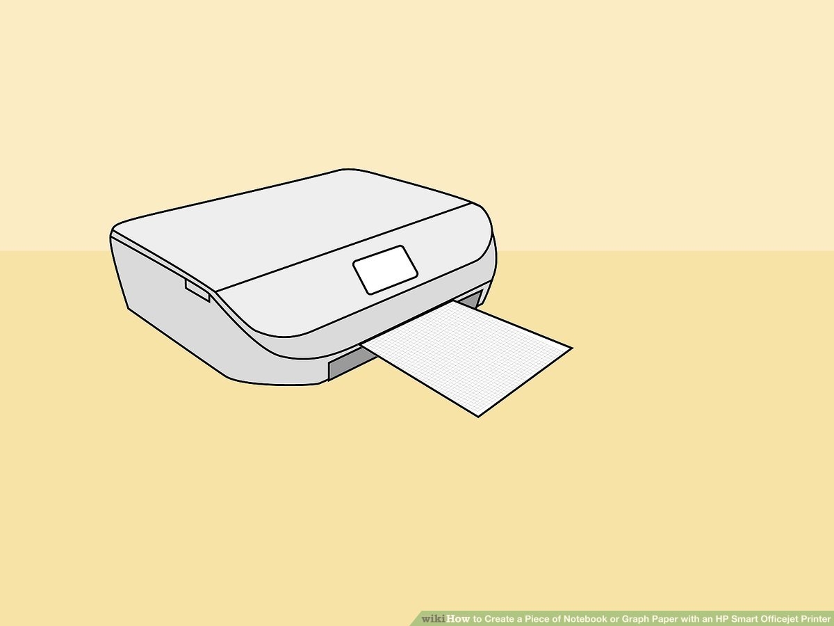 How To Create A Piece Of Notebook Or Graph Paper With An HP Smart Officejet Printer