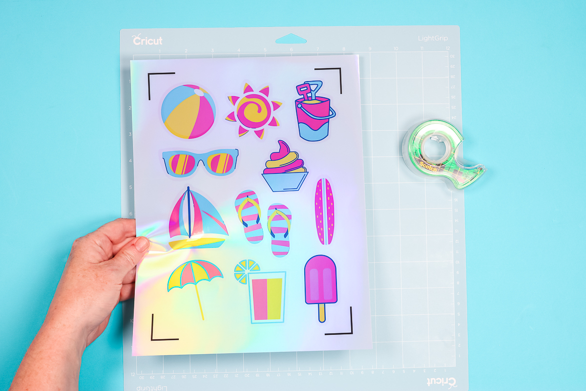 How To Make Holographic Stickers With A Cricut Machine Angie Holden The Country Chic Cottage
