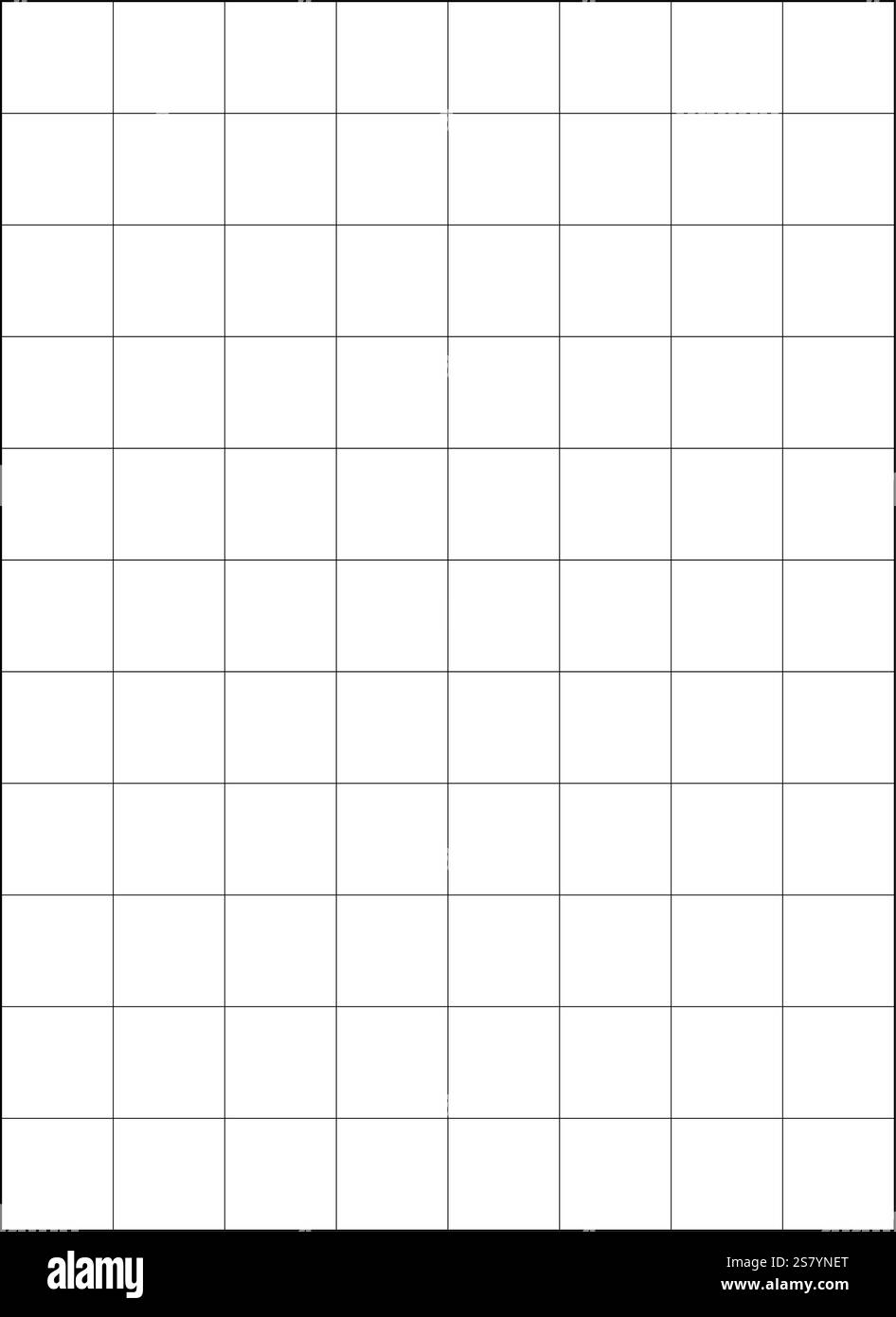 Inch Square Grid Cut Out Stock Images Pictures Alamy