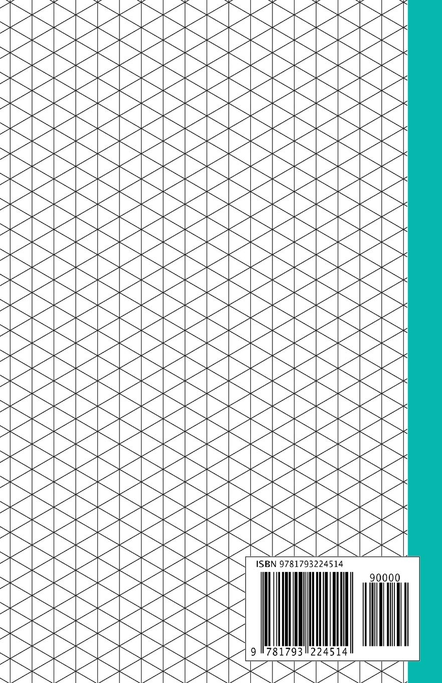 Isometric Triangular Grid Graph Paper 100 Pages Bahrain Ubuy