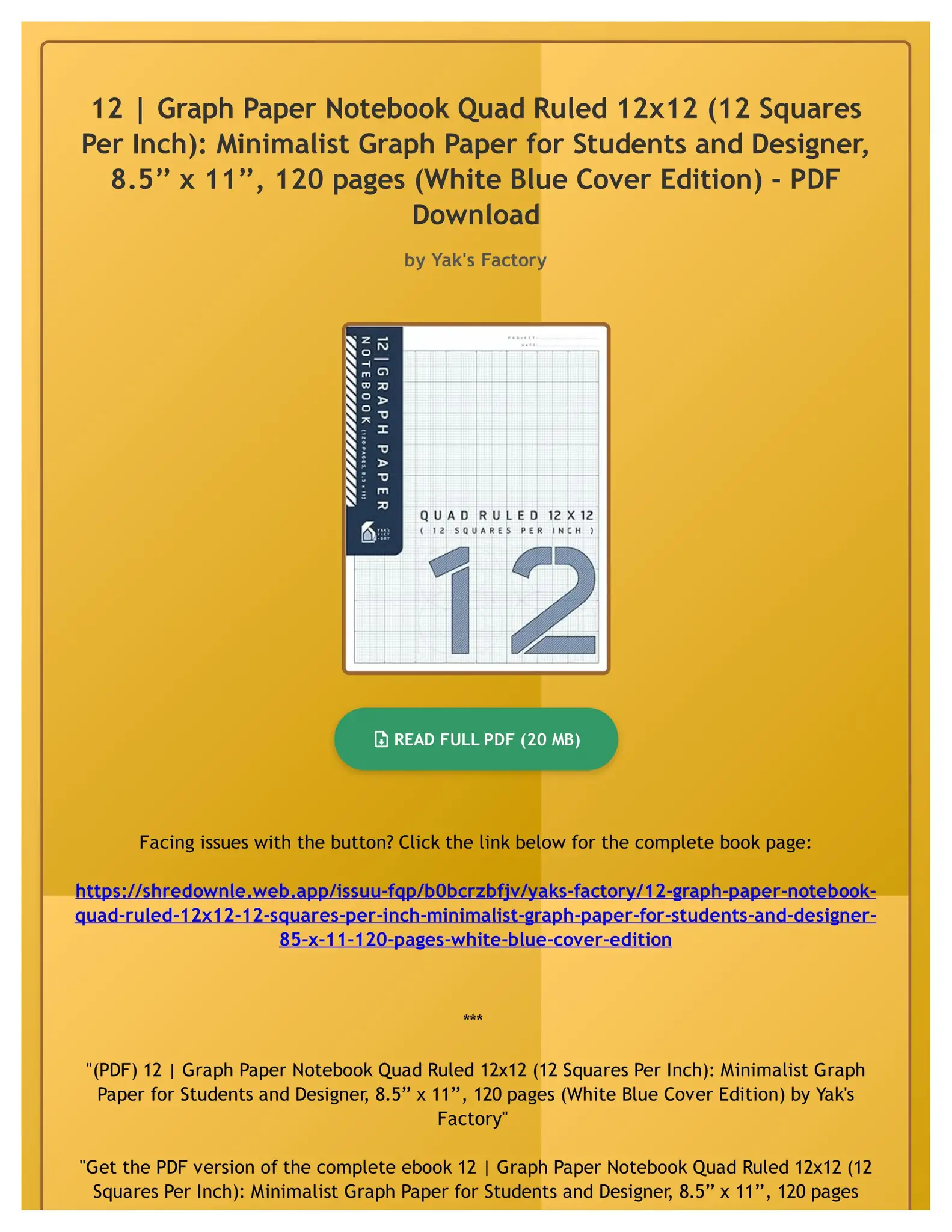 Graph Paper 12 Squares Per Inch