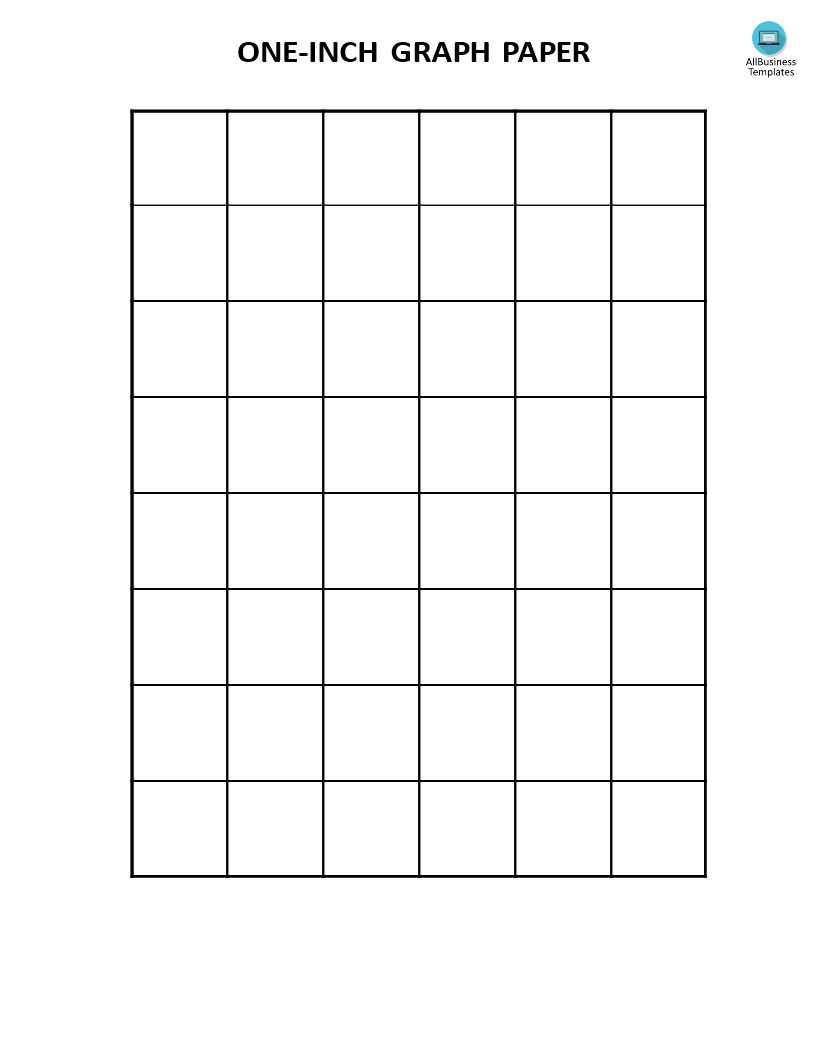 Large Graph Paper 1 Inch Squares Templates At Allbusinesstemplates