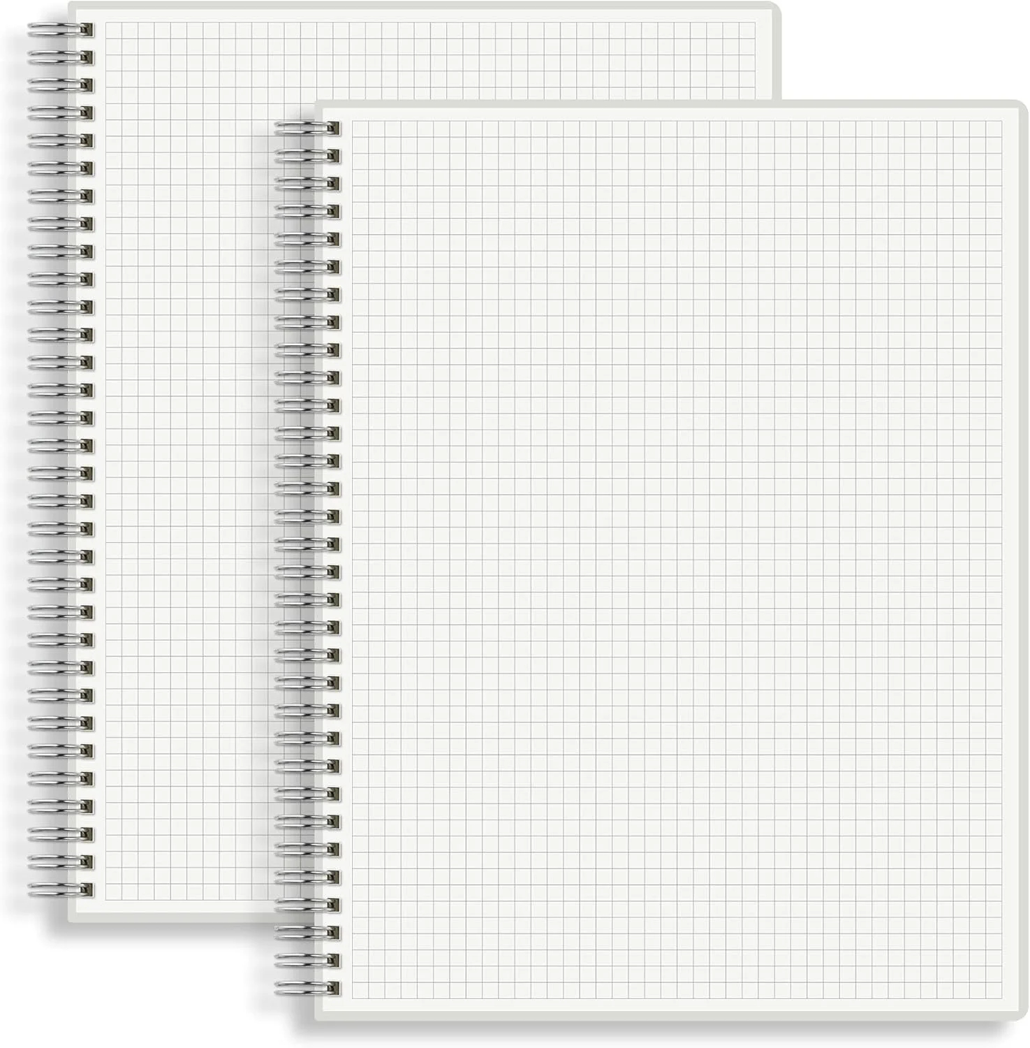 Large Graph Ruled Wirebound Spiral Notebook 8 5 X 11 Inches 5mm Grid 2 Sq cm Paper Pad Premium 100gsm Ivory White Acid Free Paper 128 Squared Grid Pages Per Notebook Pack Of 2 Walmart
