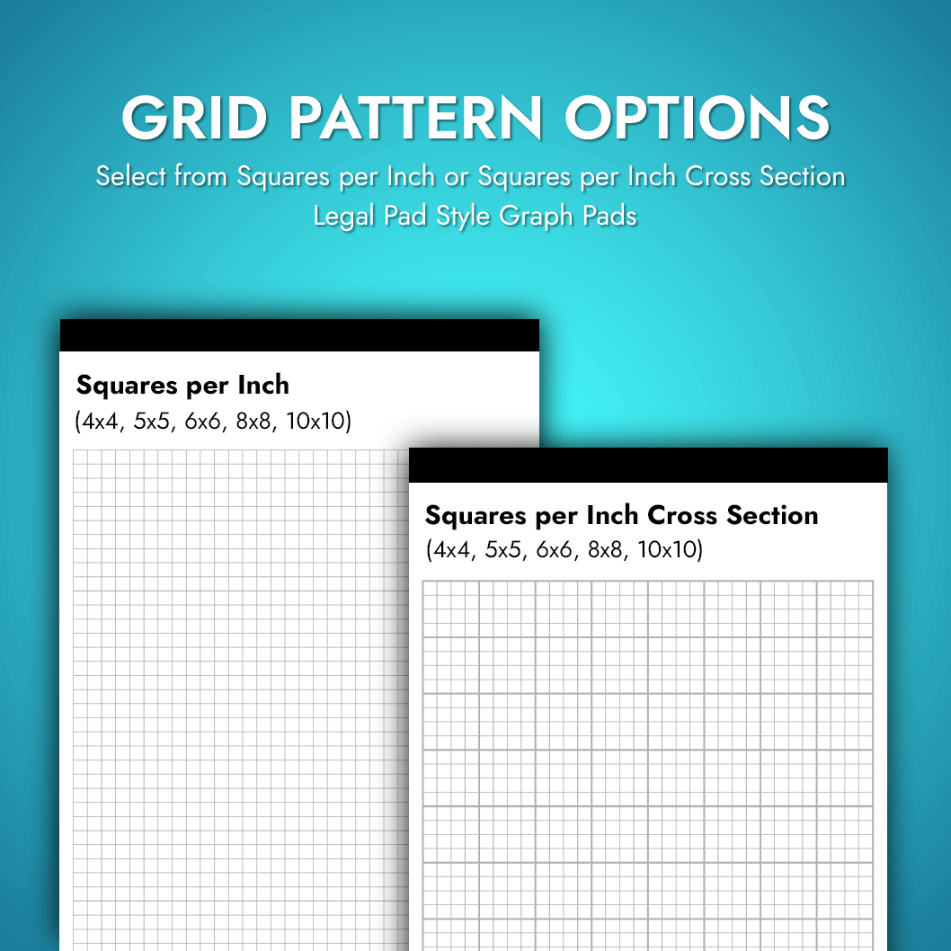 Legal Pad Style Graph Pads 8 5 X 11 5 PrintPPS 