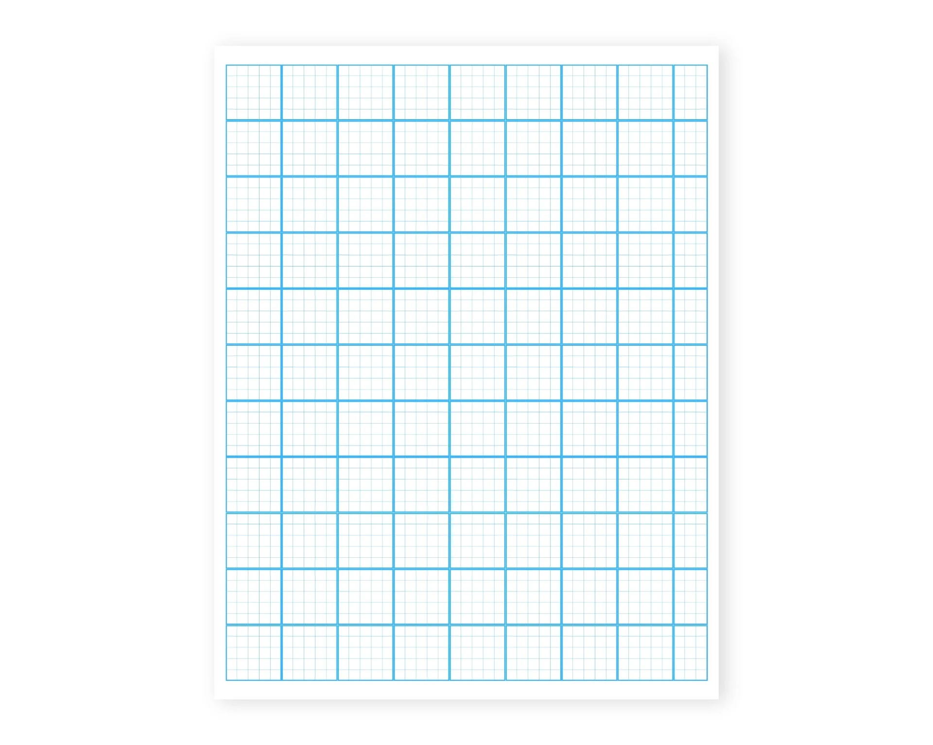 Loose Leaf Colored Graph Paper Refill Standard Letter Size Notebook Paper Pack Of 25 50 Pages Pre punched Options Etsy