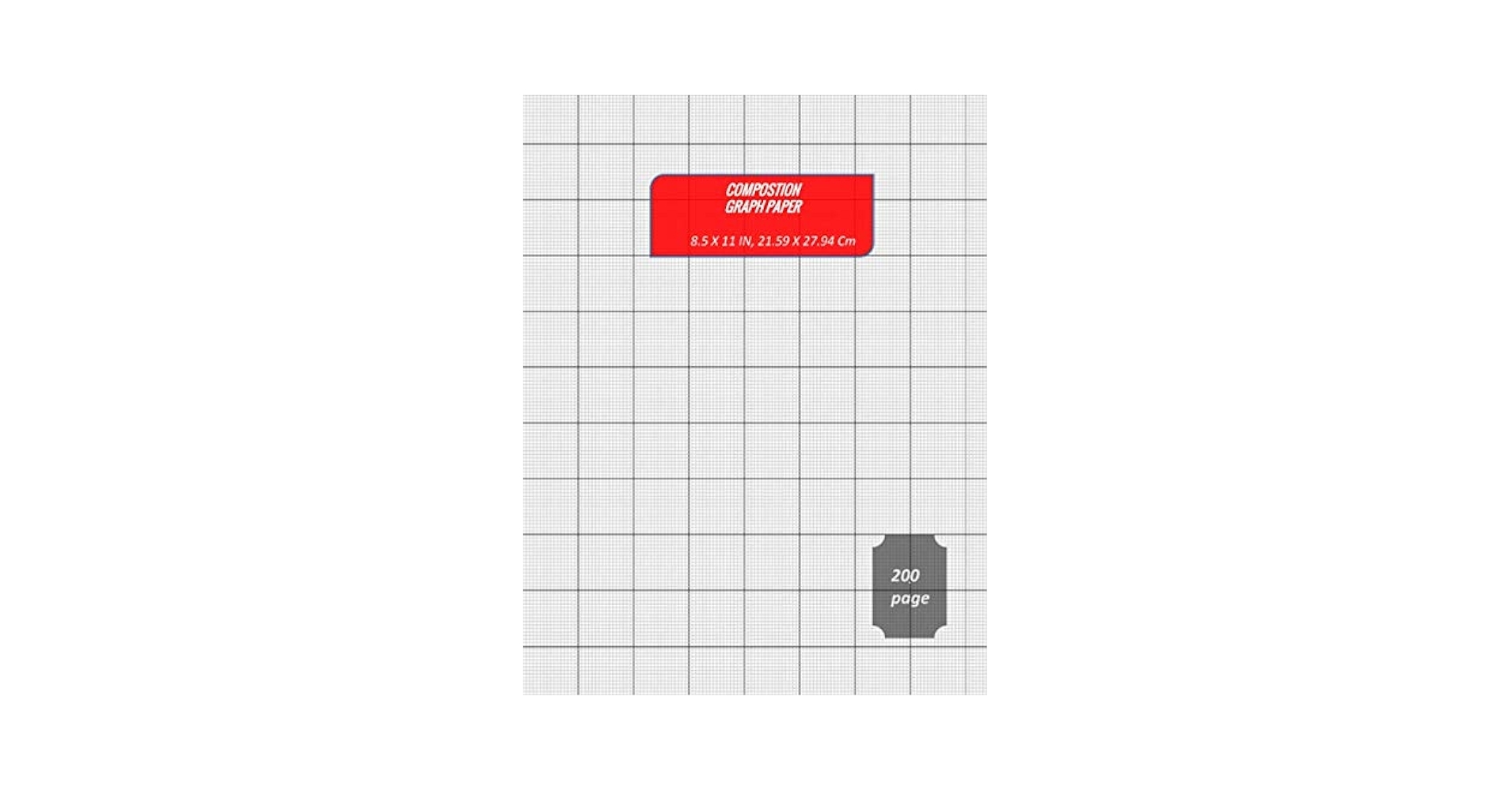 Math Graph Paper Notebook 8 5 X 11 1 16 Inch Squares 200 Page Math Graph Paper Notebook Light Grid Gray Thin 1 16 Inch With Thick 1 Inch 200 Kids Stud Graph