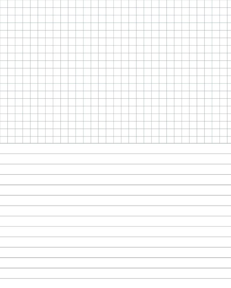Math Notebook Graph Paper Wide Ruled Video Game Aliens Squidmore Company Stationery