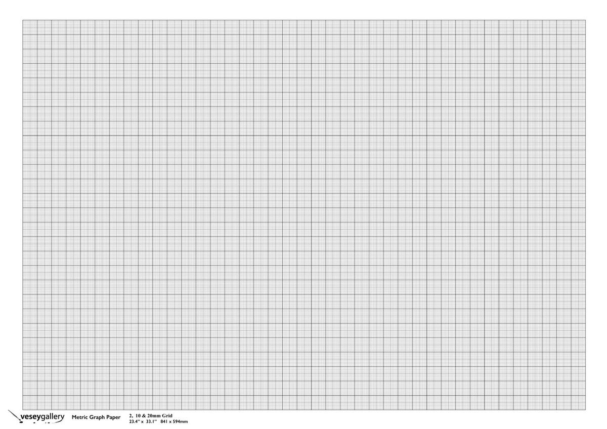 Metric Graph Paper A1 2 10 20mm Grid 100gsm Paper Pack Of 5 Sheets EBay