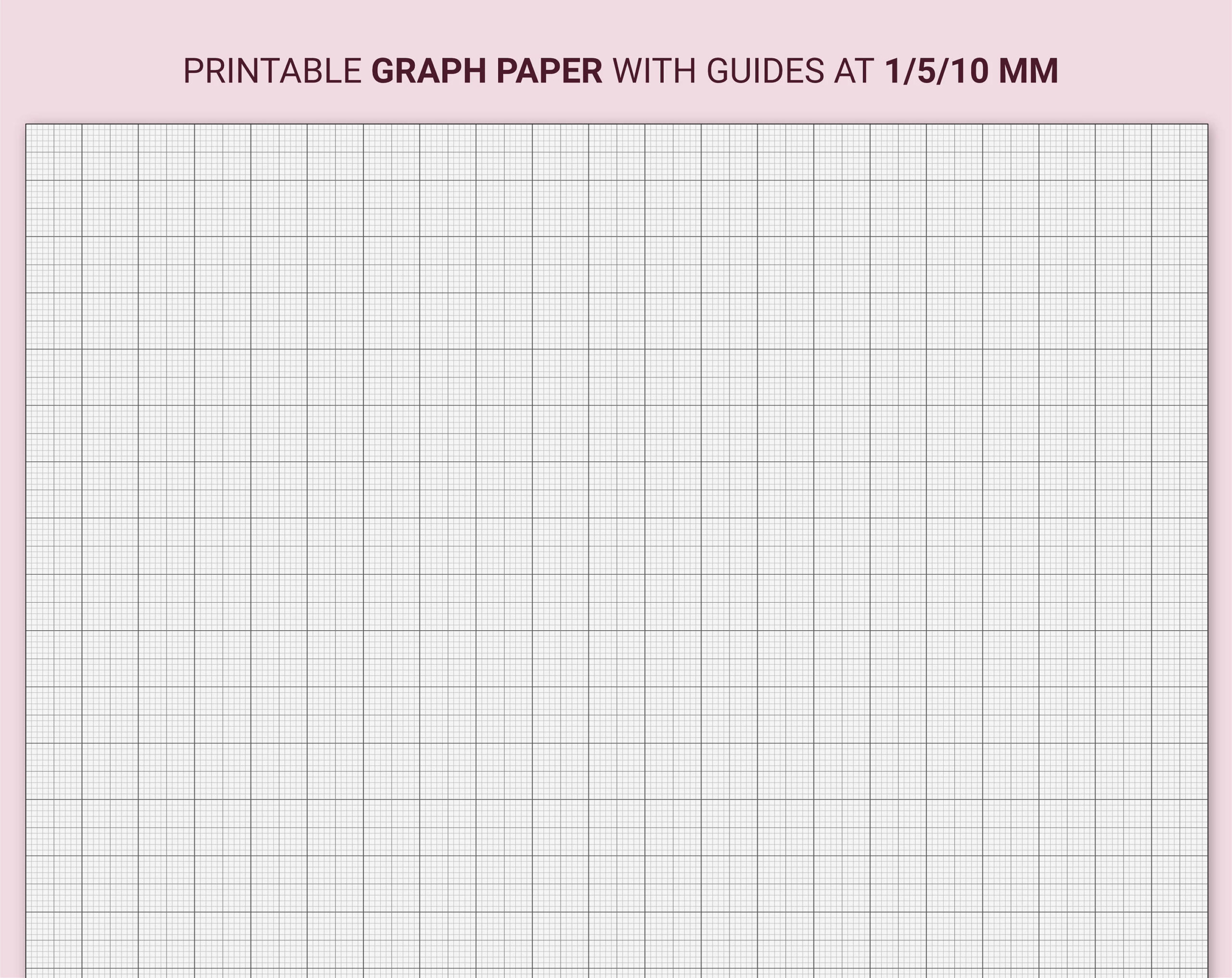 Millimeter Graph Paper Printable Marginless A4 Guides At 1 5 10 Mm Cyan magenta yellow black Etsy