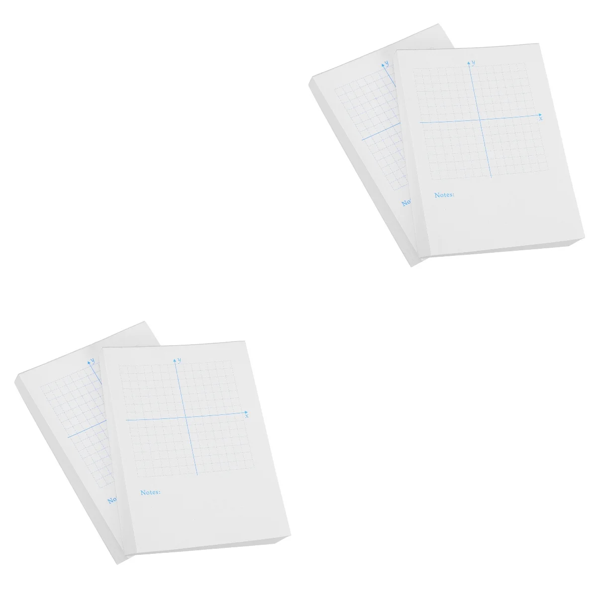 MLINS 2 Books Axis Graph Paper Grid Pad Math Drawing Papers White Walmart