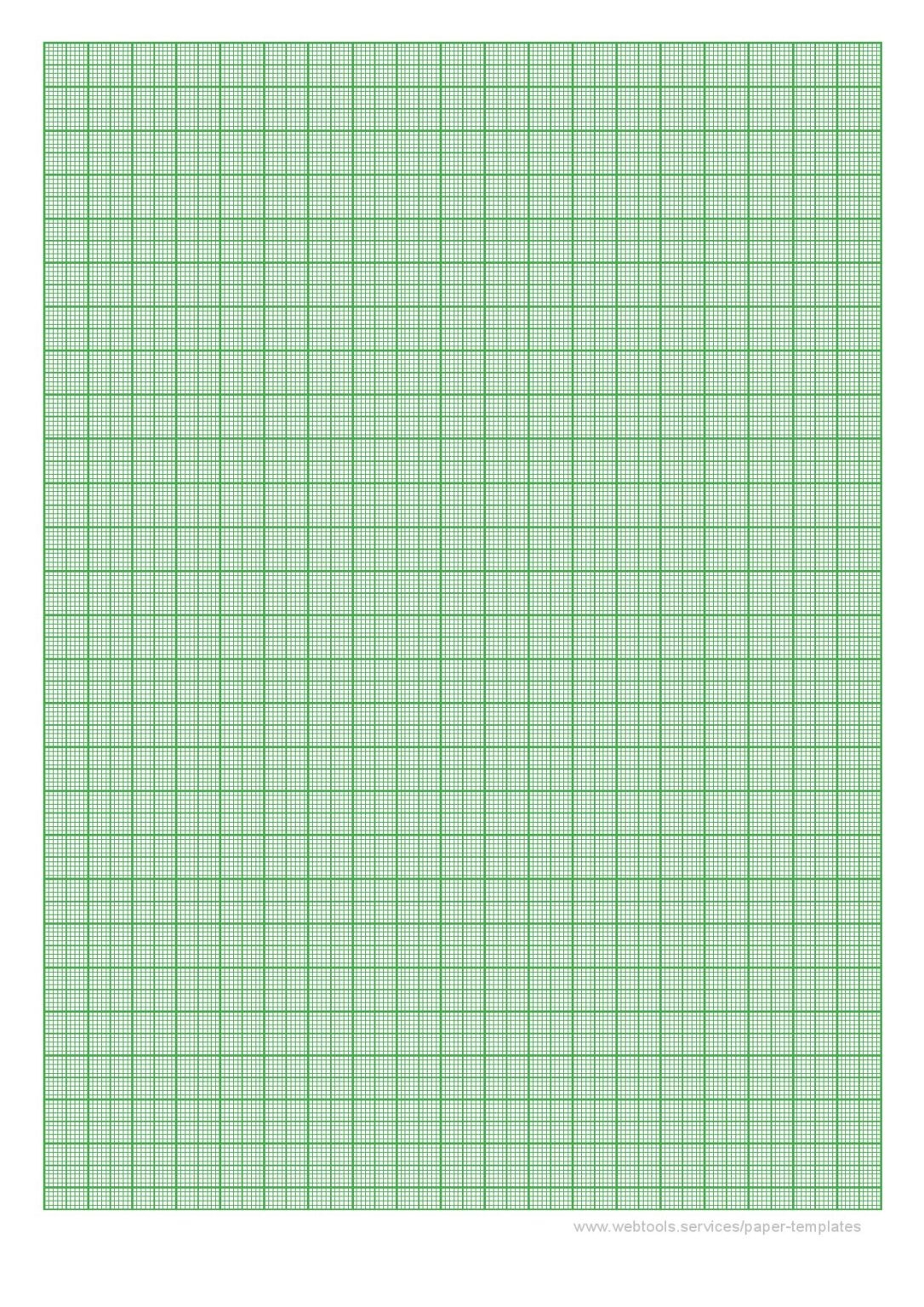 Pad Sakae shi gyo Tochiman 1mm Grid A4 50 Sheets Green 81 4gsm Graph Paper