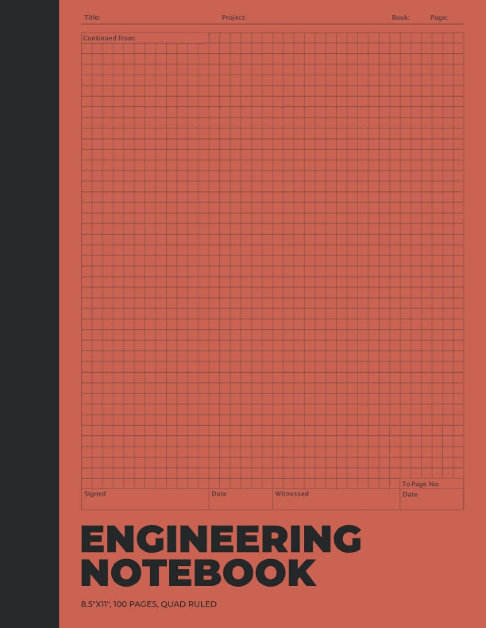Paper PDF Engineering Notebook 1 4 Grid Hardbound 168 Pages 8x10 Tool Grid