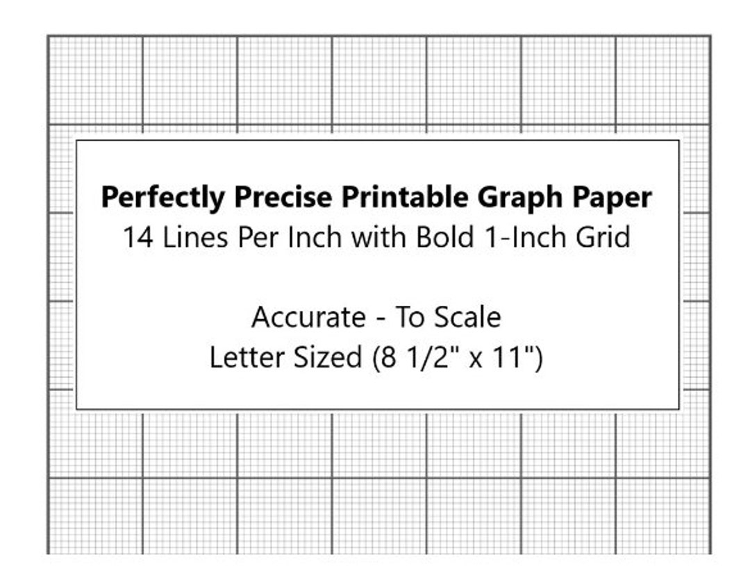 Perfectly Scaled And Precise Printable Graph Paper 14 Lines Per Worksheets Library