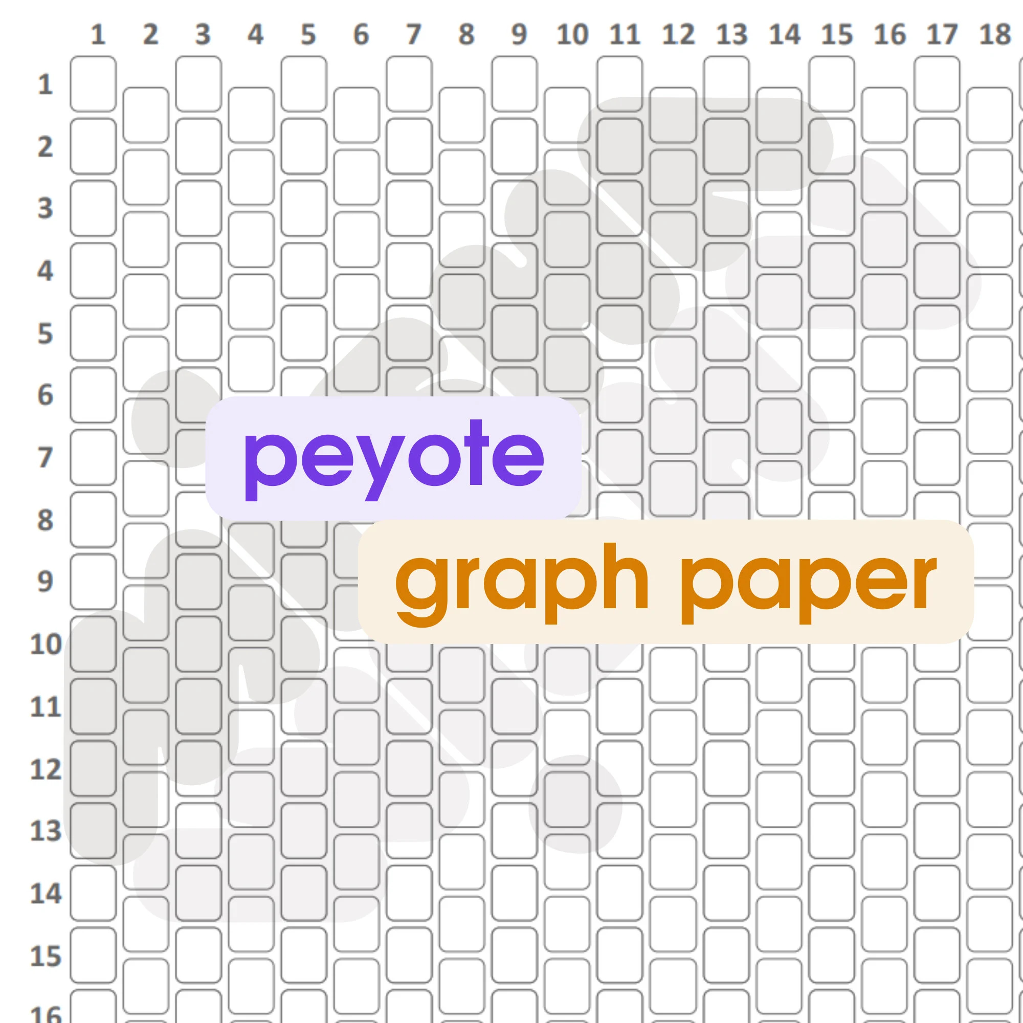 Peyote Graph Paper Etsy