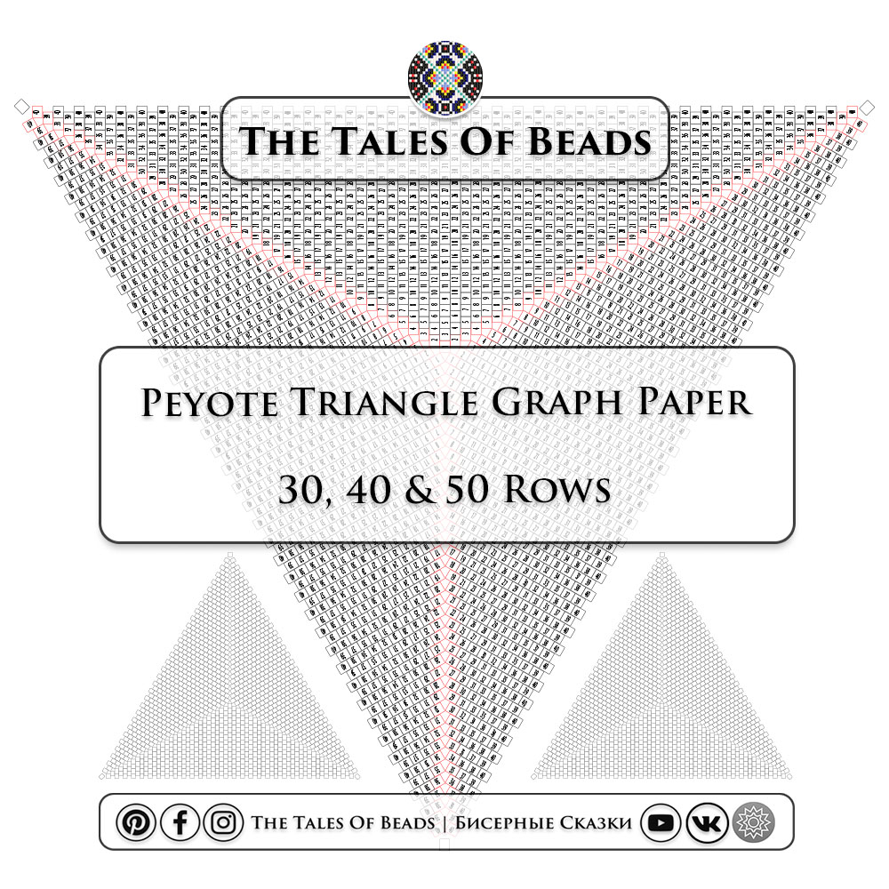 Peyote Triangle Graph Paper Beading Graphs