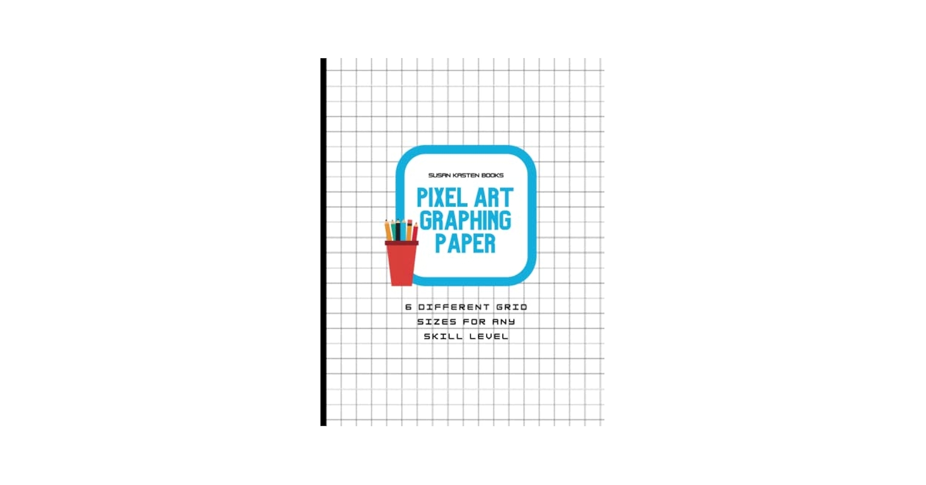 Pixel Art Graphing Paper 8 5 X 11 Gray Lined 120 Grid Pages Kasten Susan Amazon Books
