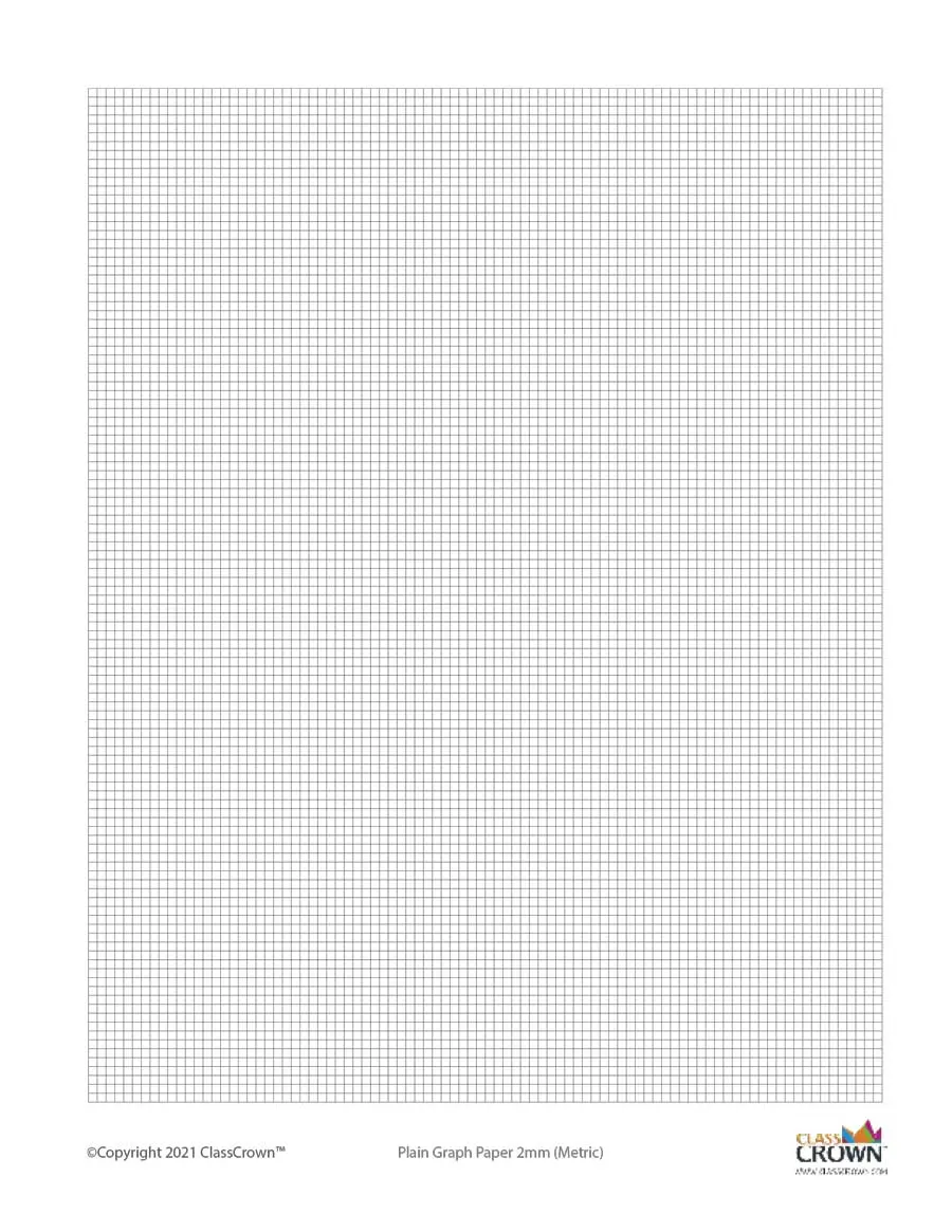 Plain Graph Paper 2 Mm Specialty Paper ClassCrown