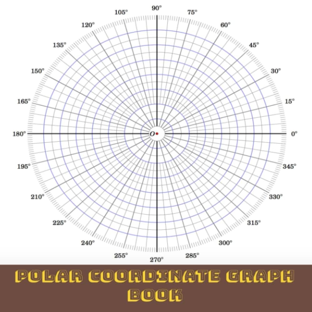 Polar Coordinate Graph Paper Notebook Polar Coordinates Ali Ayesha 9798408608102 Amazon Books