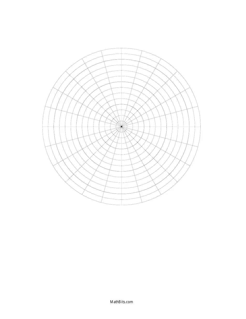 Polar Graph Paper Black And White Download Printable PDF Templateroller