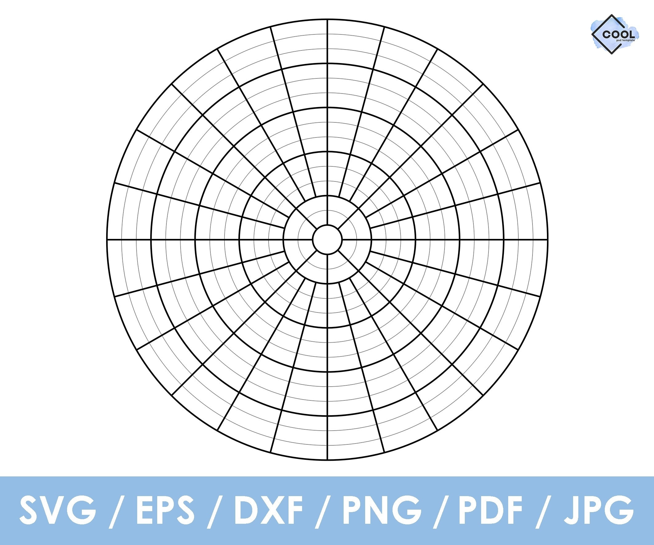 Polar Graph Paper Grid Paper Printable Template PDF Worksheets Library