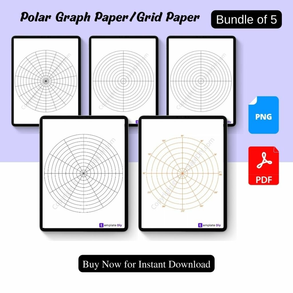 Polar Graph Paper Printable Grid Paper 