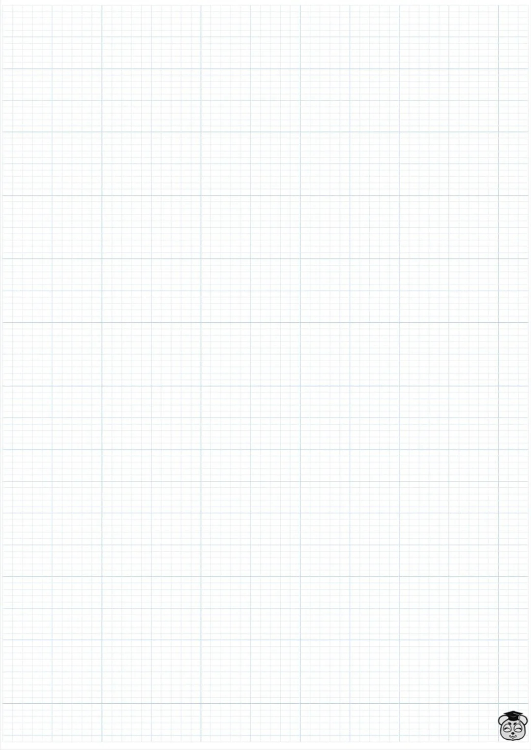 Printable blue 0 25cm Grid Paper For Science And Math Excellence Etsy