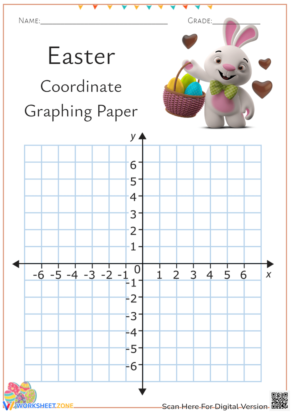 Printable Easter Coordinate Graphing Worksheets Worksheets