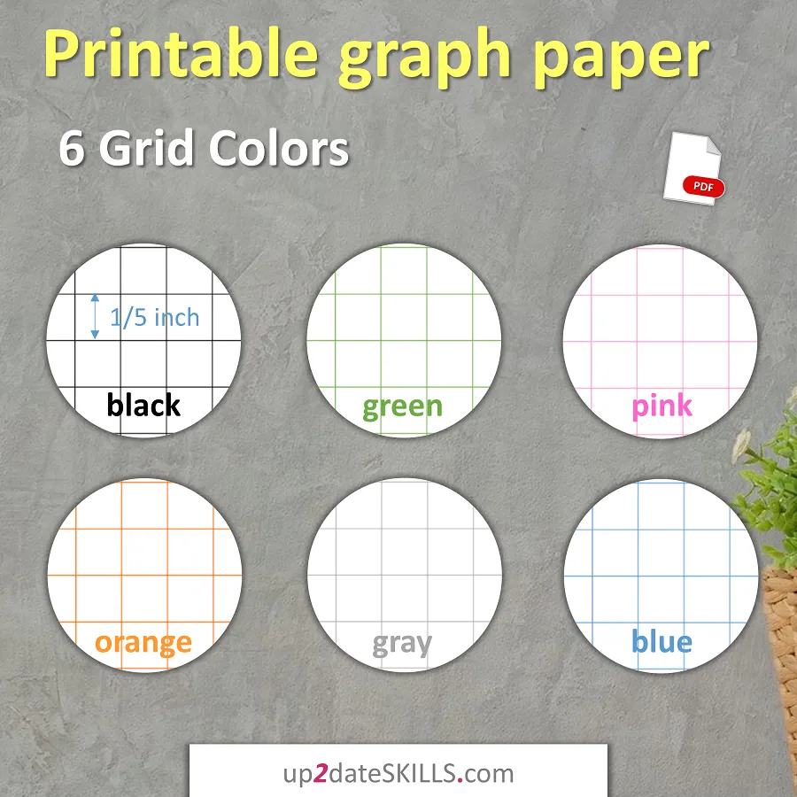 Printable Graph Paper 1 5 Inch Grid US Letter Up2dateskills