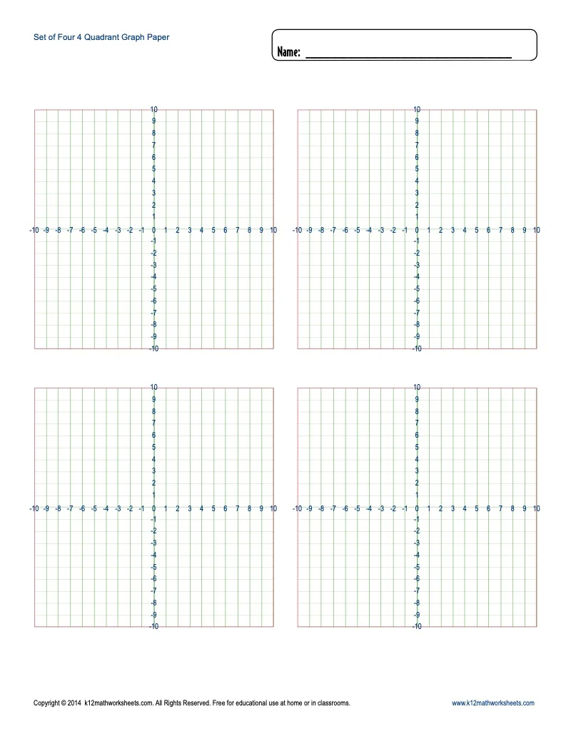 Printable Graph Paper Blank Templates