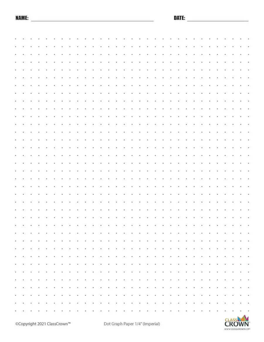 Printable Graph Paper ClassCrown