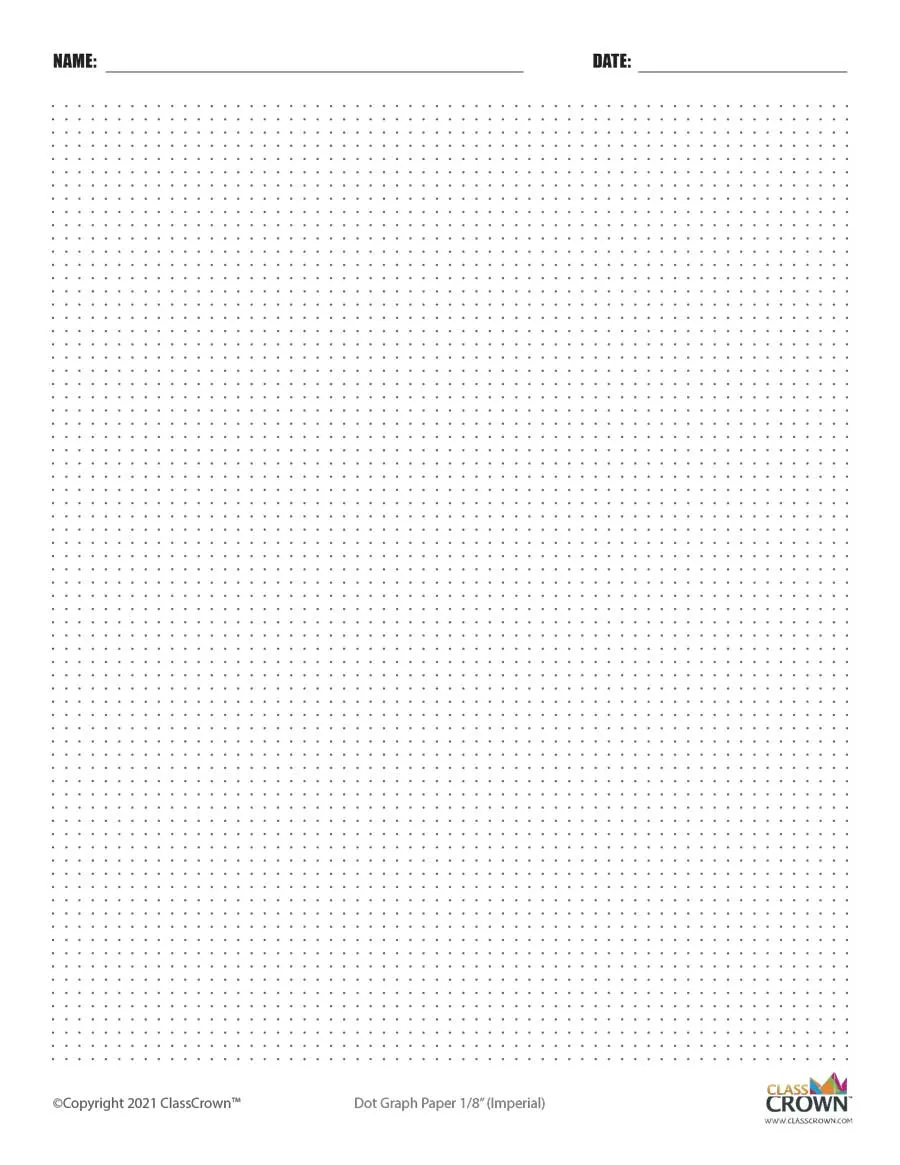 Printable Graph Paper ClassCrown