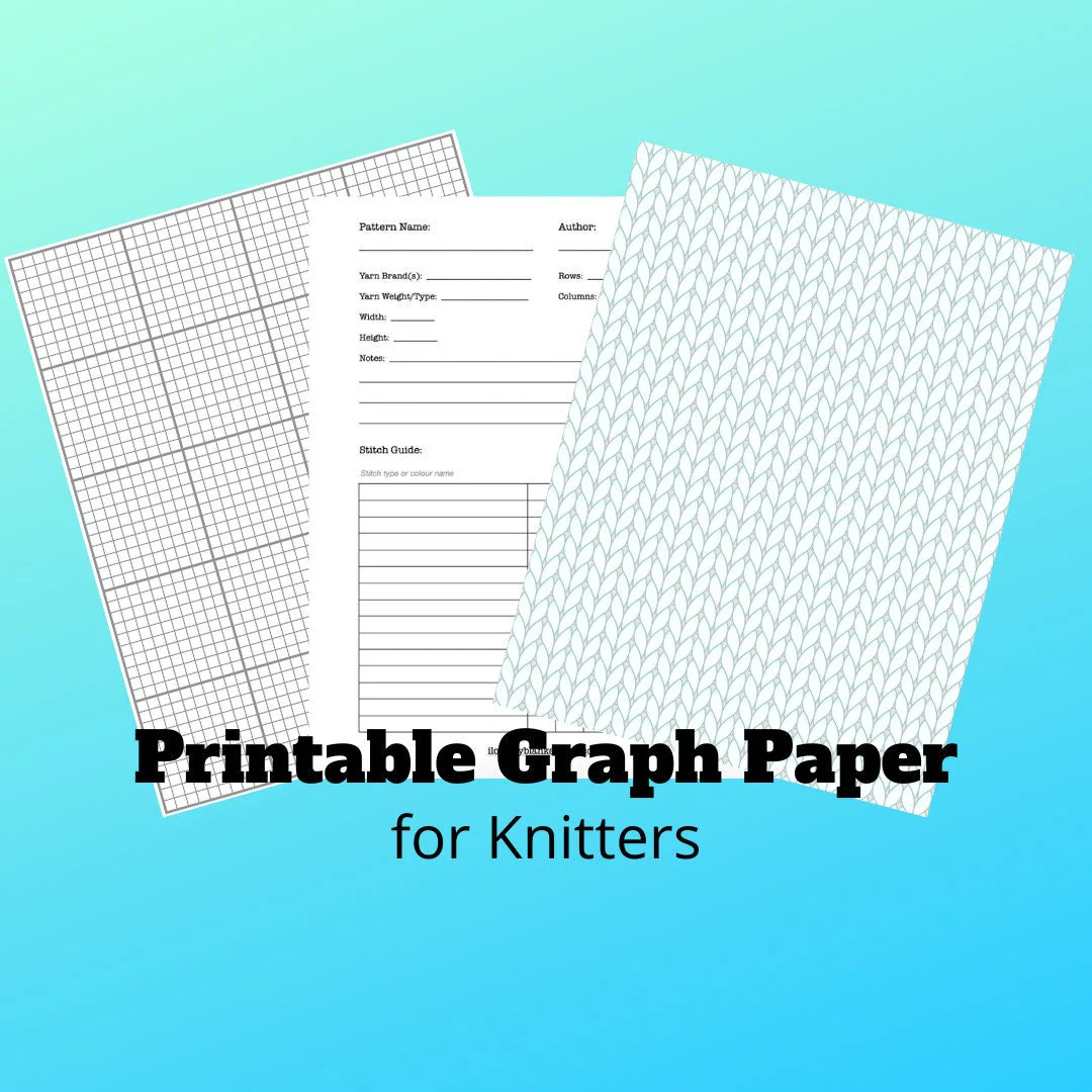 Printable Graph Paper Graph Paper For Knitters Knitter Colouring Pages Knitting Accessories Knitting Pattern Instant Download Etsy