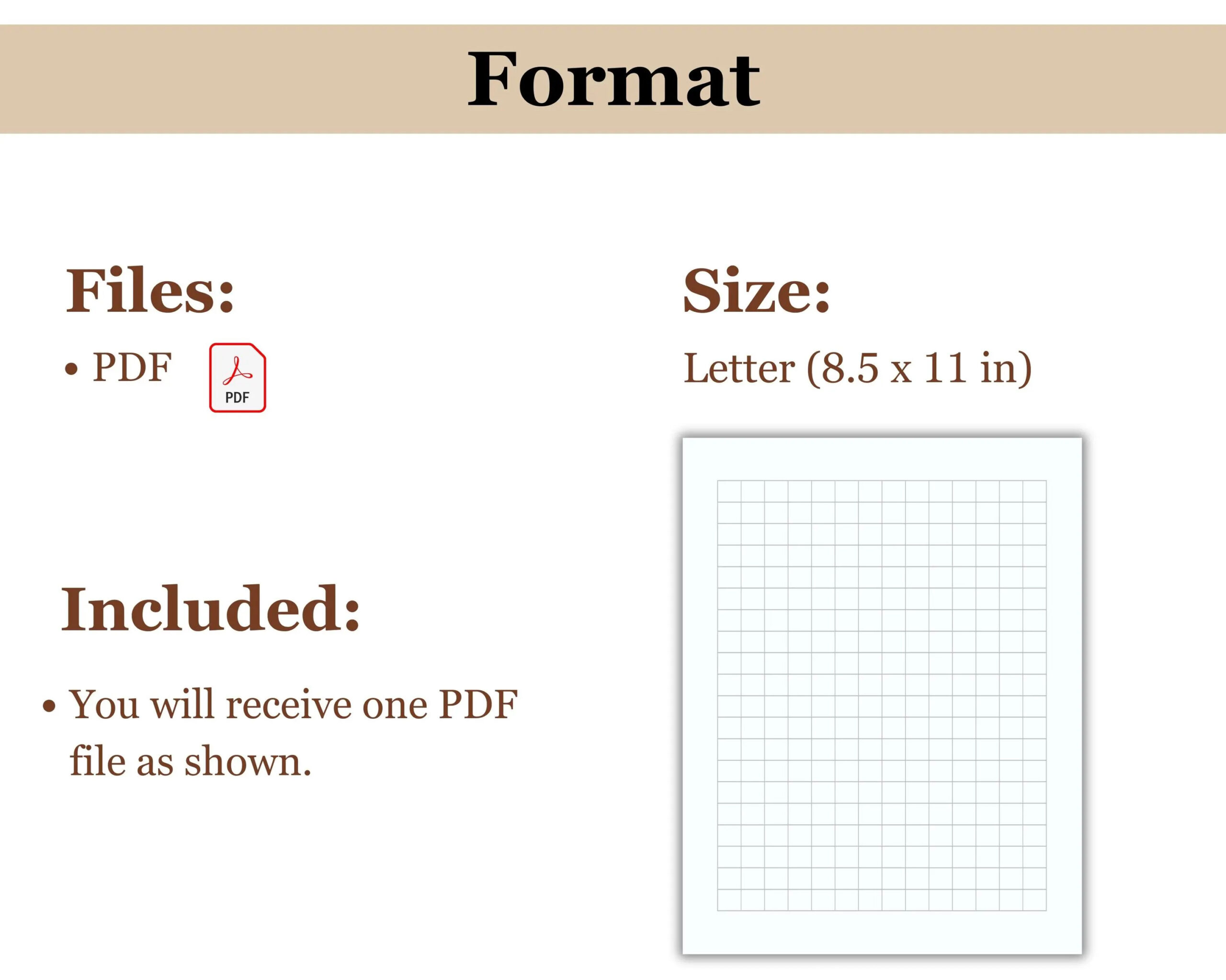 Graph Paper Template 8.5 X 11 Printable
