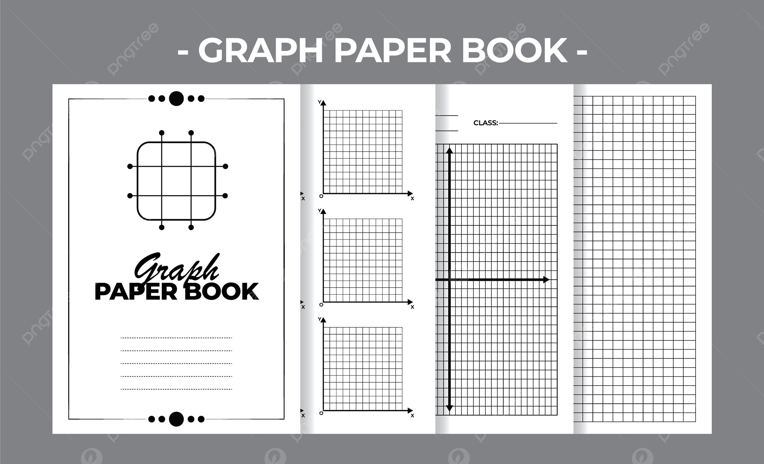 Printable Kdp Graph Paper Blank Book Vector Design Template Template Download On Pngtree