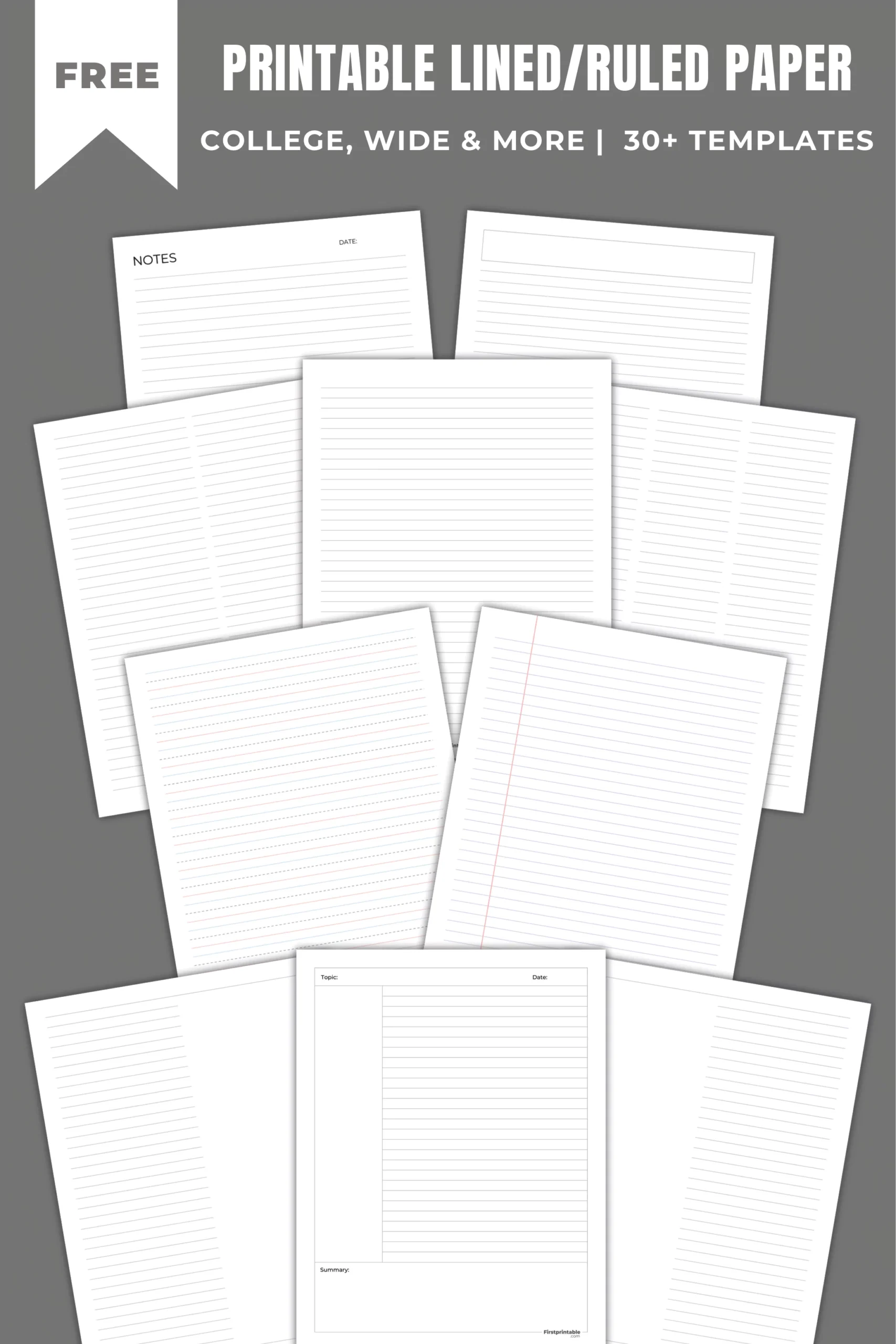 Printable Lined Paper 30 Free Templates Printable Lined Paper 30 Free Templates