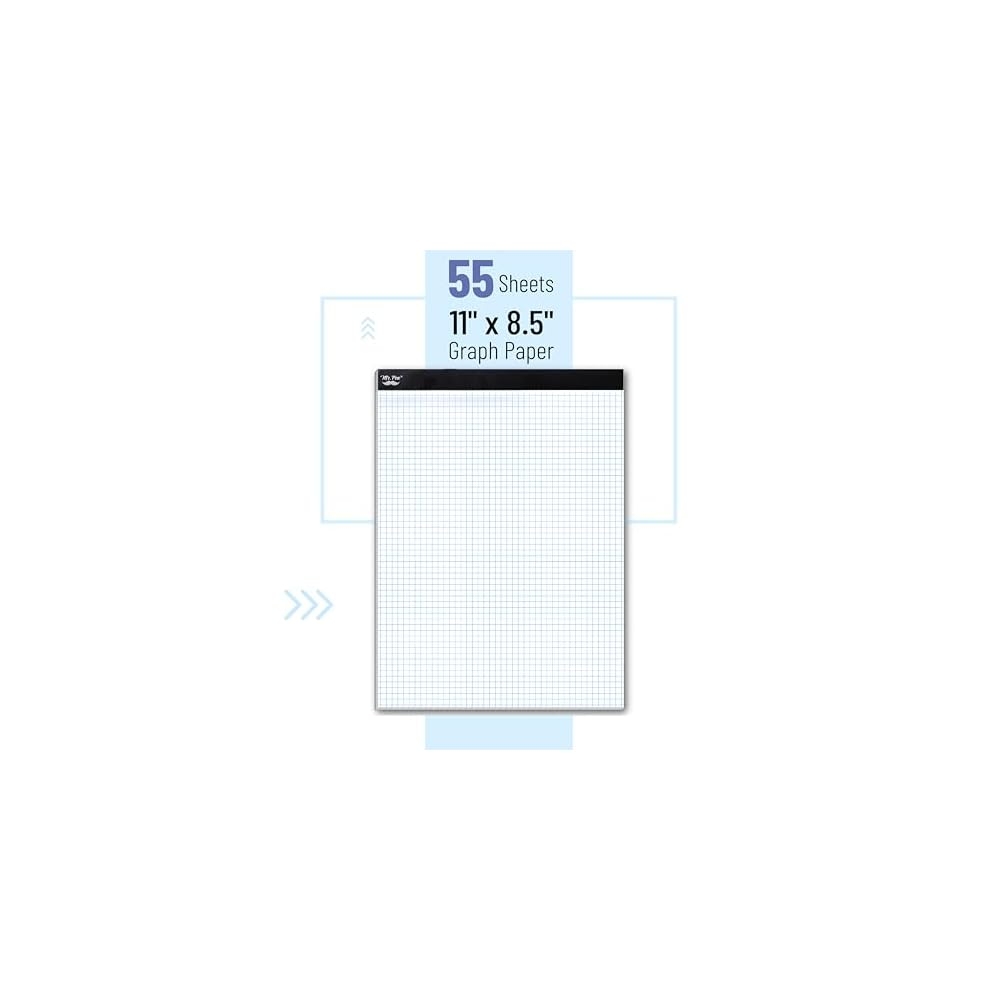 Printable PDF Mr Pen 4x4 Graph Paper Pad 22 Sheets 17x11 4 Squares Per Inch Grid Paper