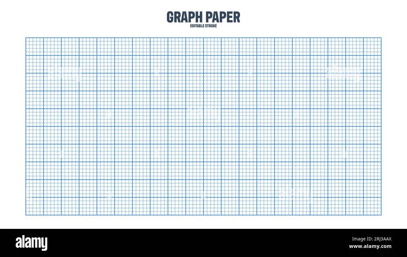 Sheet Of Graph Paper With Grid Millimeter Paper Texture Geometric Pattern Blue Lined Blank For Drawing Studying Technical Engineering Or Scale Stock Vector Image Art Alamy