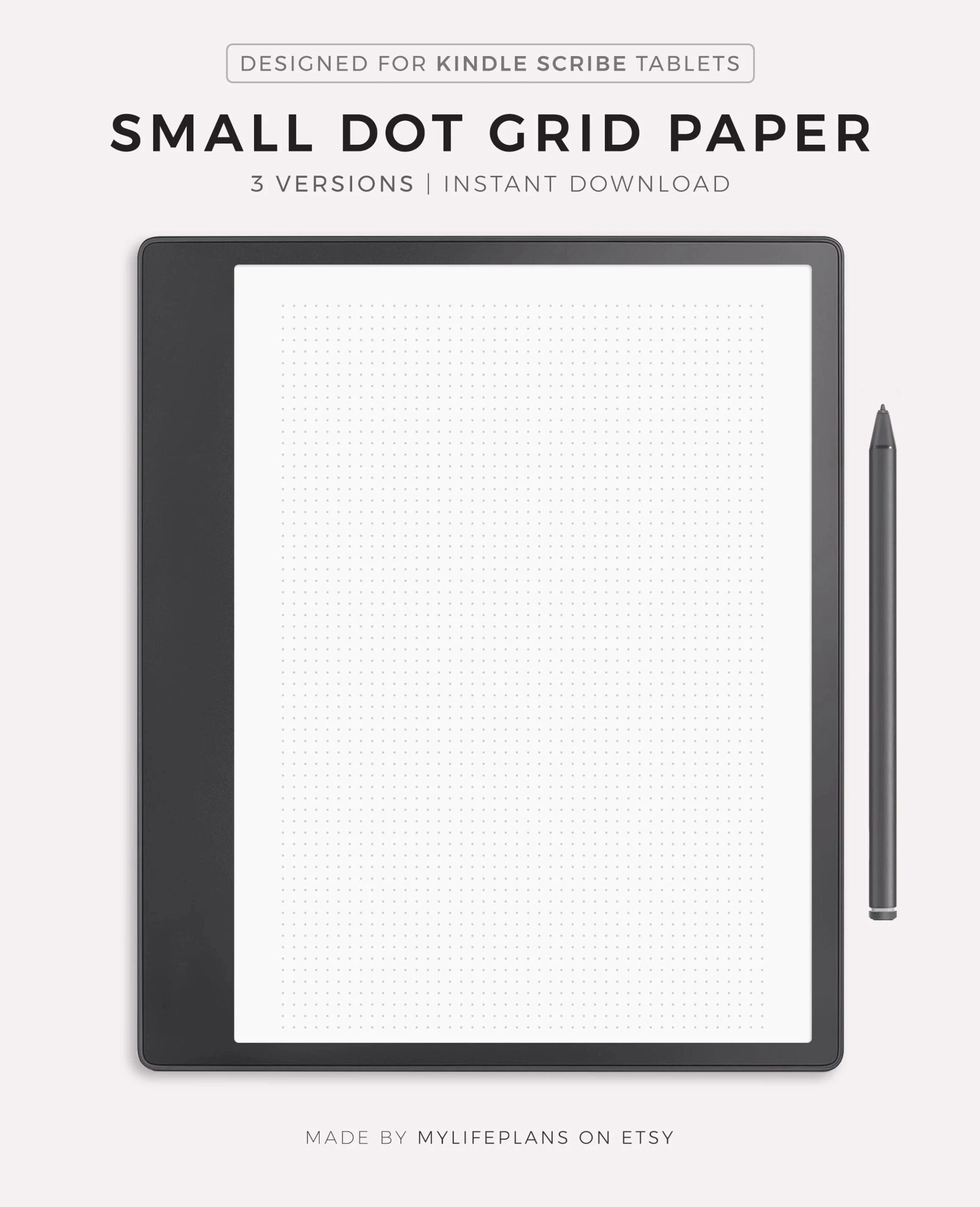 Small Dot Grid Paper For Kindle Scribe Dot Graph Paper Instant Download Etsy