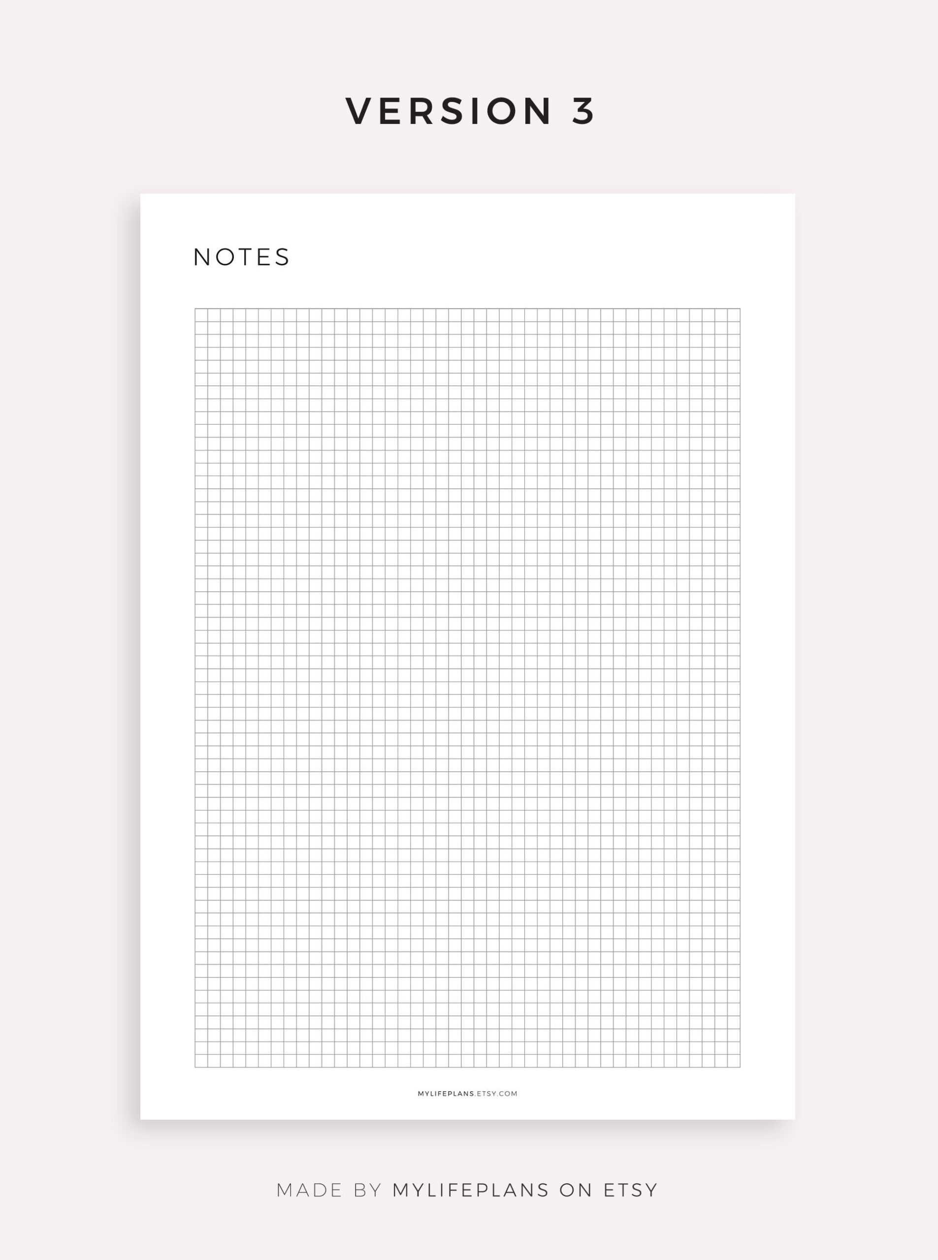 Small Grid Paper Printable Squared Paper Planner Inserts A4 a5 Worksheets Library