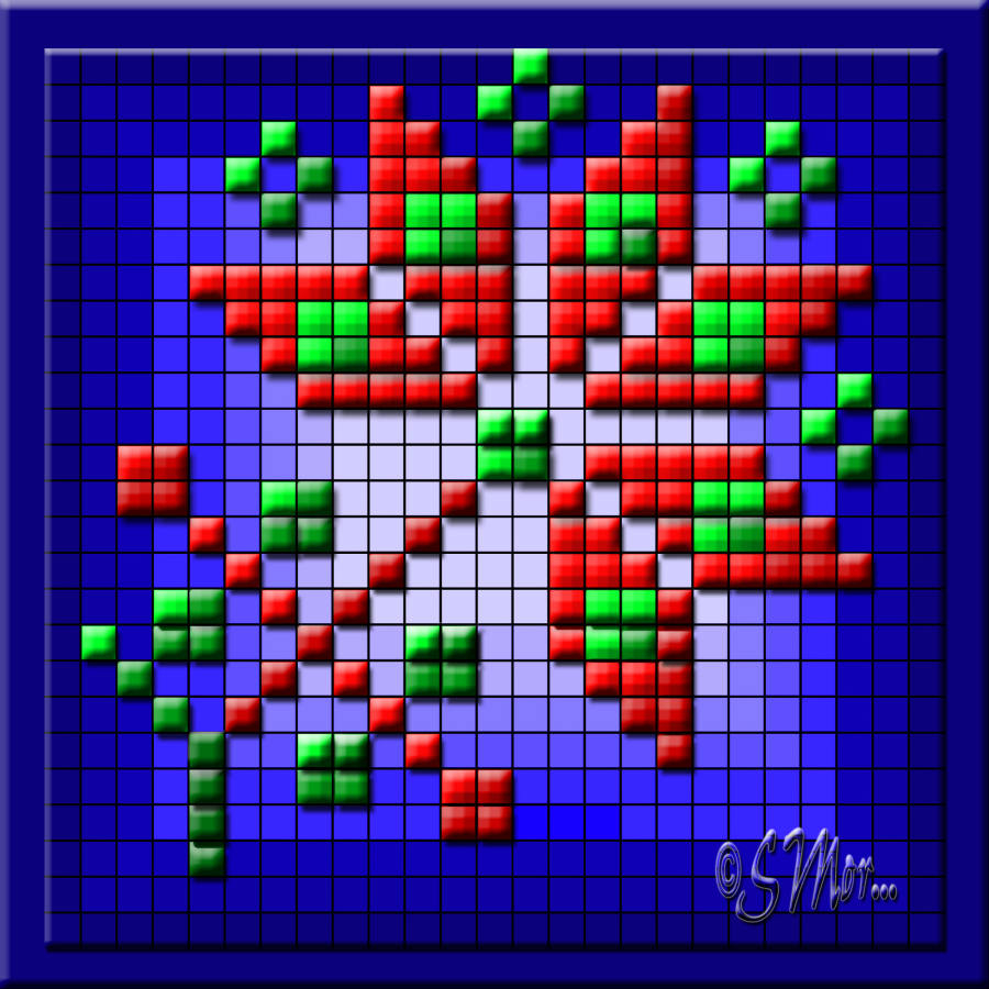 Solve Graph Paper Design Flower Jigsaw Puzzle Online With 36 Pieces