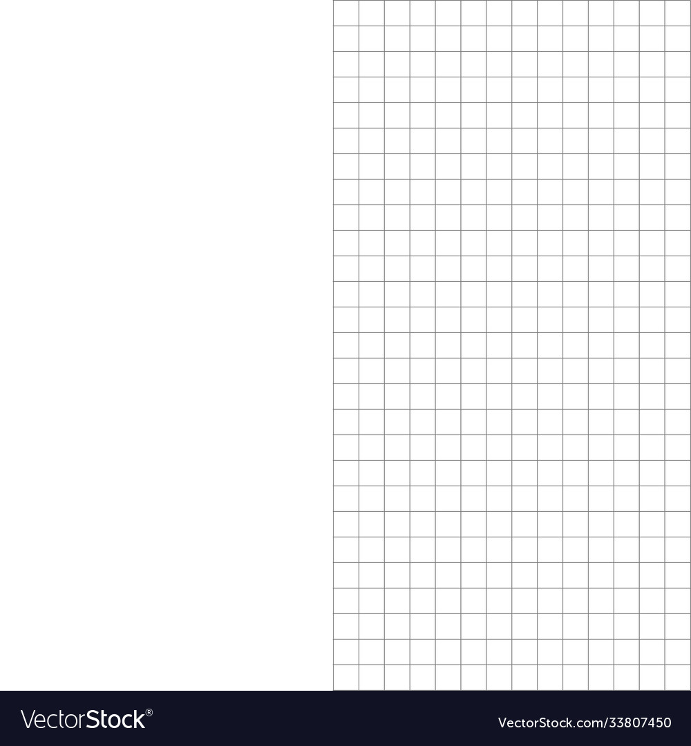 Square Grid Background Paper Used For Notes Vector Image