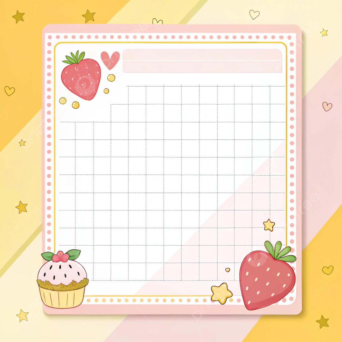 Strawberry And Cupcake Cute Grid Notebook Template For Kids Background Cute Strawberry Notebook Template Kawaii Dessert Grid Paper Pastel Pink School Note Background Background Image And Wallpaper For Free Download