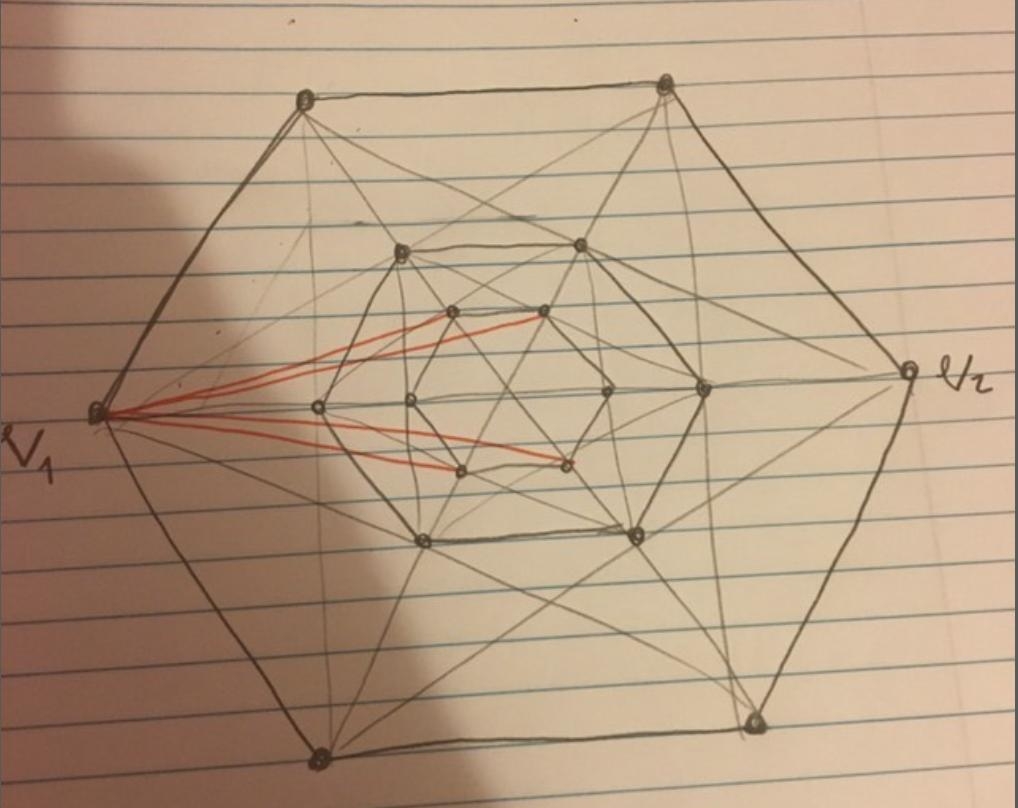 Tikz Pgf Drawing 3 Hexagons On Top Of One Another With Additional Lines TeX LaTeX Stack Exchange