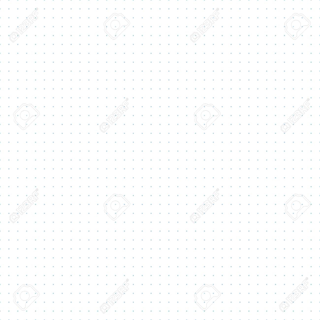 Vector Blue Dotted Grid Graph Paper Seamless Pattern Printable Dots Every 5 Mm Can Be Used For Bullet Journals Royalty Free SVG Cliparts Vectors And Stock Illustration Image 83077278 