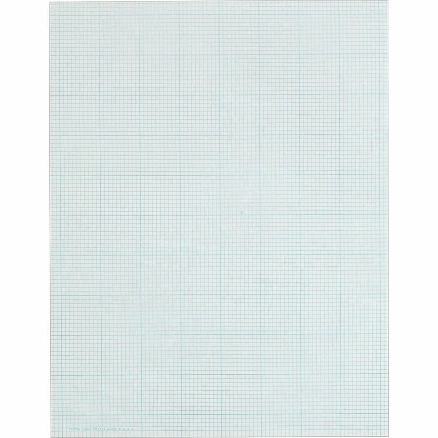 Wholesale TOPS 10x10 Grid White Cross Section Pad TOP35101 In Bulk